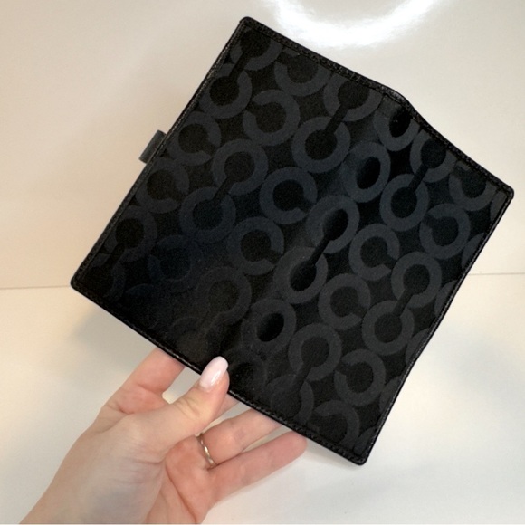 Coach Signature Checkbook Cover Holder - Picture 4 of 4